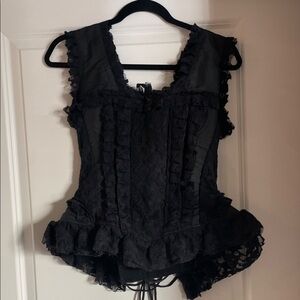 Burleska Black Lace Over-bust Corset